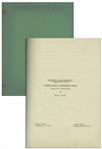 Moe Howards 28pp. Script Dated April 1951 for The Three Stooges Film Hula-La-La -- With Annotations in Moes Hand -- Very Good Condition
